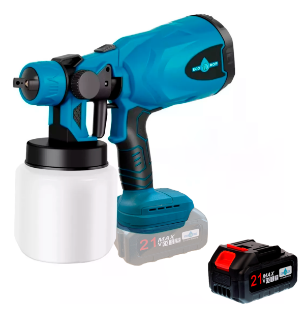 Pistola de Pintura inalámbrica a batería Ecodrop Premium