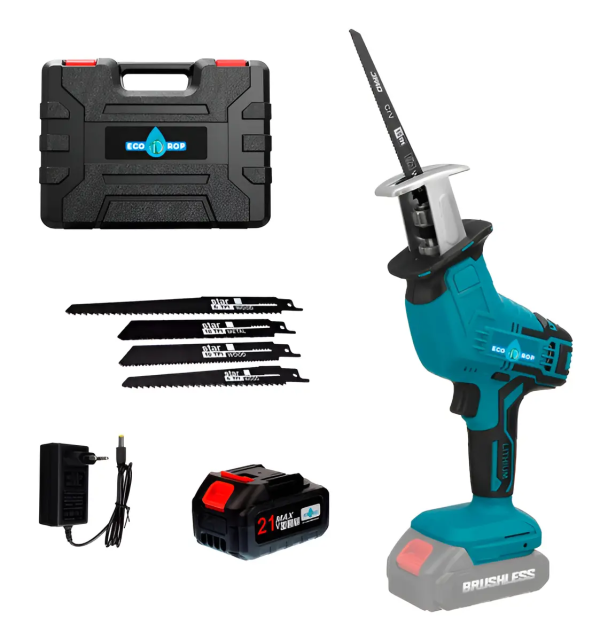 Sierra Sable A Batería 21v + Cargador Ecodrop Premium