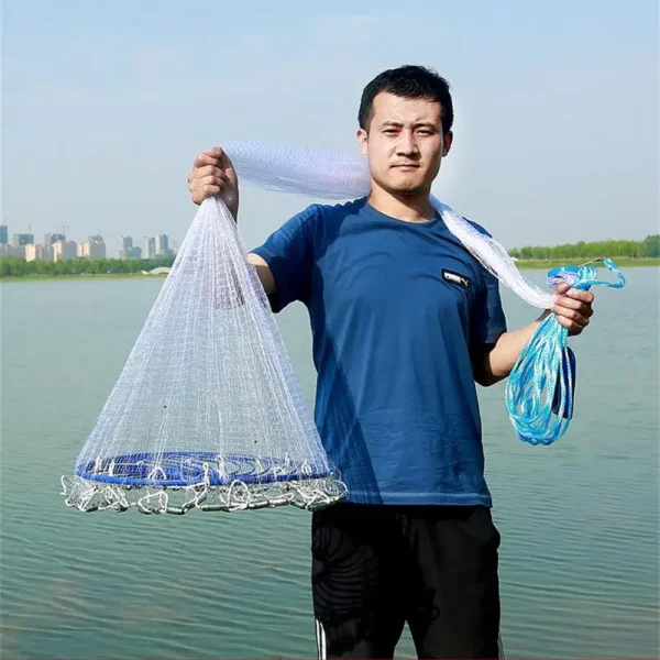 Tarraya 3,6 Mts. Diámetro Con Aro -  Fácil Tirada  Red Pesca - Imagen 2