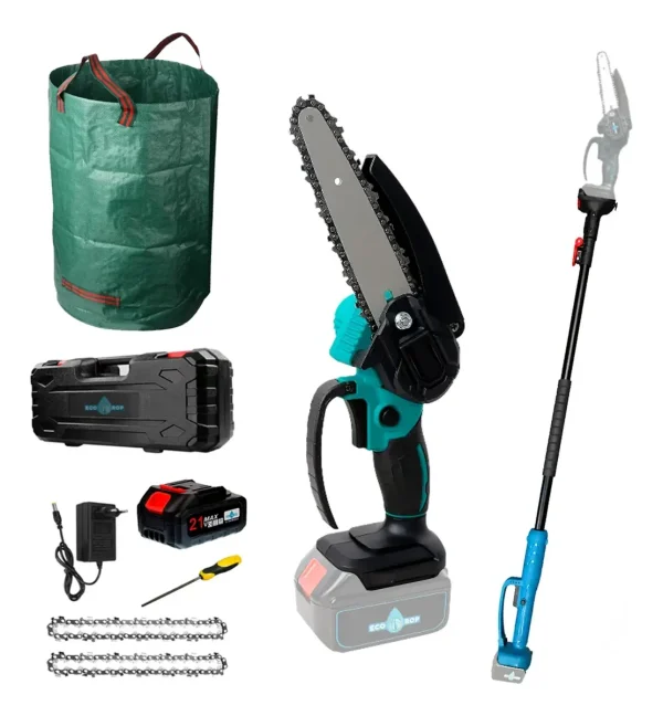 Combo Mini Motosierra A Batería + Brazo Extensible Ecodrop