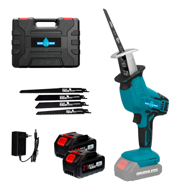 Sierra Sable con 2 Baterías + Cargador Ecodrop Premium