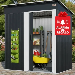 Galpón Prefabricado Reforzado 1,6M2 con Alarma + Regalo