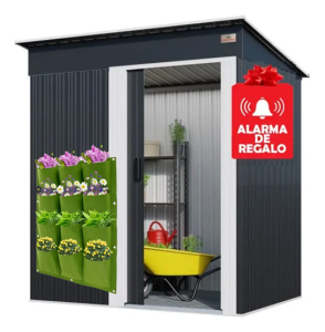 Galpón Prefabricado Reforzado 1,6M2 con Alarma + Regalo