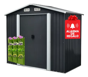 Galpón Prefabricado Reforzado 2,5M2 Alarma + Regalo Ecodrop