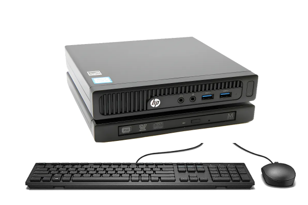 Mini PC HP 800 G2 i5 8GB RAM 256GB SSD Con Grabadora De DVD