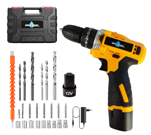 Atornillador y Taladro A Batería 12V