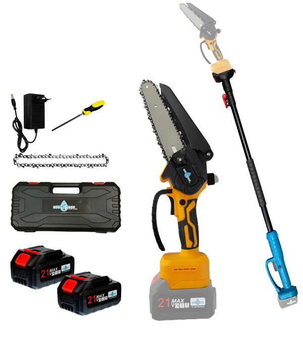 Combo Motosierra 2 Baterías + Brazo Extensible Ecodrop Max