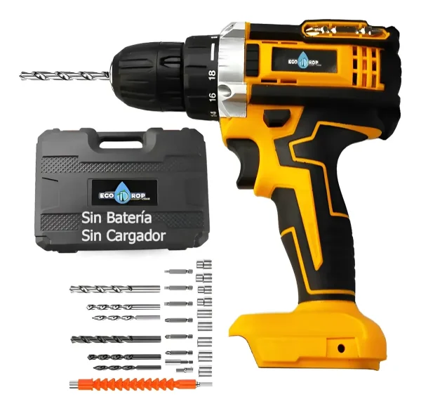 Taladro Atornillador 10mm Ecodrop Max Sin Batería Sin Carg.